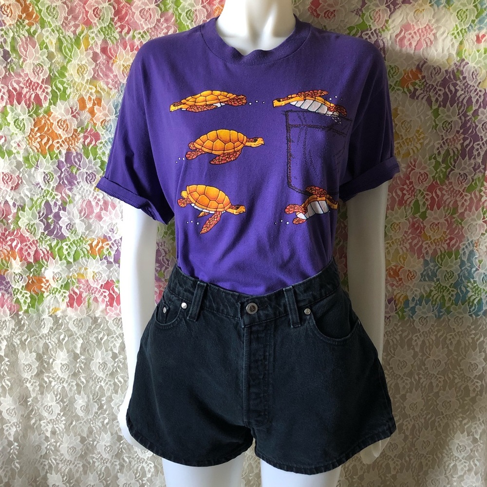 VINTAGE SEA TURTLE GRAPHIC TEE size M - Picture 1 of 7